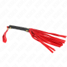 Kink - látigo mini piel de ante rojo 30 cm - 4
