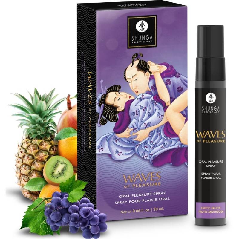 Shunga - waves pleasure spray oral seductor frutas exóticas 20 ml - 1 Shunga - waves pleasure spray oral seductor frutas exóticas 20 ml - 1