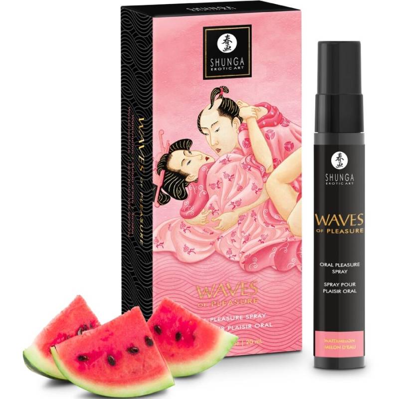 Shunga - waves pleasure spray oral seductor sandía 20 ml - 1