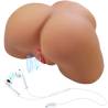 Crazy bull - ilana trasero femenino realista vibrador & succionador con sonido 6.8 kg - 1