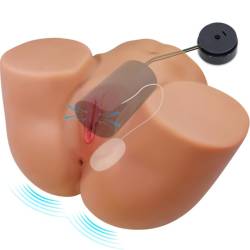 Crazy bull - ilana trasero femenino realista vibrador & succionador con sonido 6.8 kg - 3