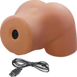 Crazy bull - ilana trasero femenino realista vibrador & succionador con sonido 6.8 kg - 4