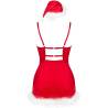 Livco corsetti fashion - agethe lc 90607 camisa + tanga + gorro navideño l/xl - 5