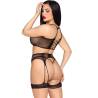 Leg avenue - set top + tanga + liguero - 2