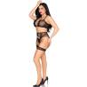 Leg avenue - set top + tanga + liguero - 4