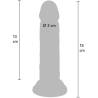 Medidas del Get Real de 15 cm: 13 cm insertables y 3 cm de diámetro
