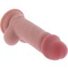 Get Real de 17 cm tumbado, con glande rosado y ventosa
