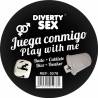 Diablo picante - dado duro blanco posturas hetero con cubilete - 1