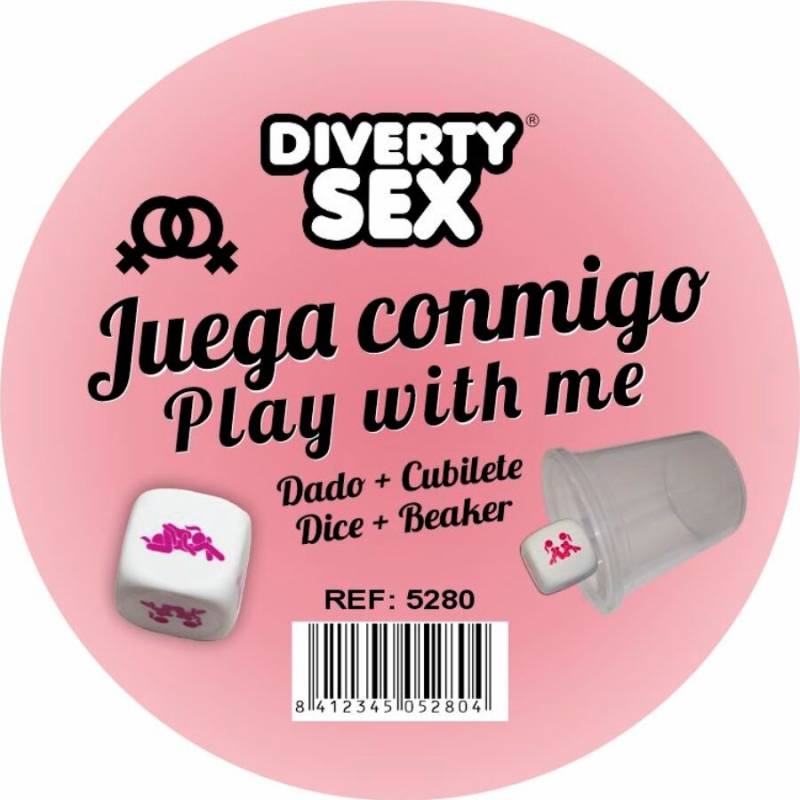 Diablo picante - dado duro blanco posturas chicas con cubilete - 1 Diablo picante - dado duro blanco posturas chicas con cubilete - 1