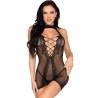 Leg avenue - mini vestido halter de Malla - 5