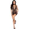 Leg avenue - mini vestido halter de Malla - 8