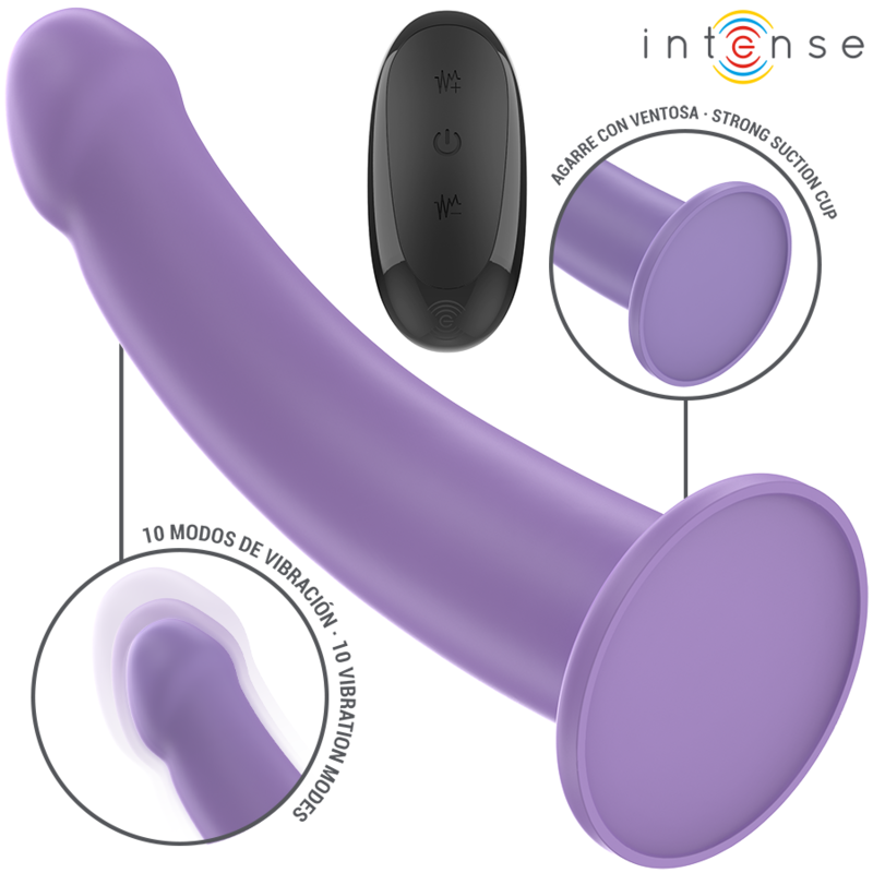 Intense - eddie vibrador 17,5 cm 10 vibraciones control remoto morado - 1 Intense - eddie vibrador 17,5 cm 10 vibraciones control remoto morado - 1