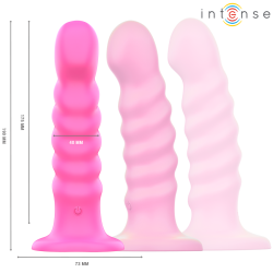 Intense - cindy vibrador talla l diseño en espiral 10 vibraciones control remoto rosa - 2
