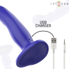 Intense - shorty vibrador con ventosa control remoto azul - 6