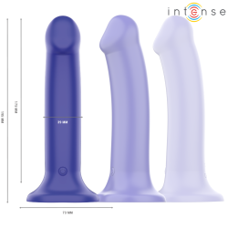Intense - victoria vibrador con ventosa 10 vibraciones control remoto azul oscuro - 2