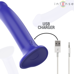 Intense - victoria vibrador con ventosa 10 vibraciones control remoto azul oscuro - 6