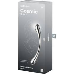 Satisfyer - cosmic crest 1 dildo acero inoxidable doble uso - 5