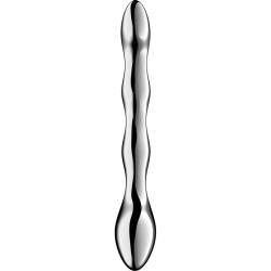 Satisfyer - cosmic crest 2 dildo acero inoxidable doble uso - 2