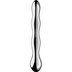 Satisfyer - cosmic crest 2 dildo acero inoxidable doble uso - 4