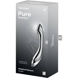 Satisfyer - pure gravity 2 dildo acero inoxidable doble uso - 5 Satisfyer - pure gravity 2 dildo acero inoxidable doble uso - 5