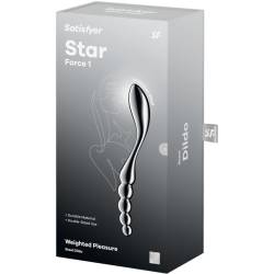 Satisfyer - star force 1 dildo acero inoxidable doble uso - 5