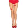 Leg avenue - 1415 medias de licra transparentes con besos - talla única - 1