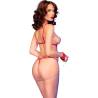 Chilirose - body abierto crotchless rojo - 2