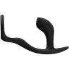 Fun Factory Bootie Ring negro de lado con el anillo plano
