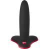 Dildo moldeable Fun Factory Limba Flex S negro, de frente