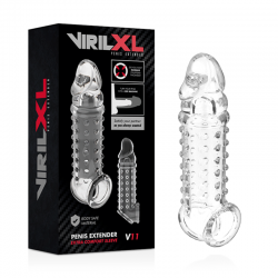 Virilxl extension y funda de pene v11 transparente