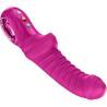 Fun Factory Tiger magenta, vibrador punto G, en diagonal con el mando