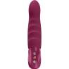 Fun Factory Stronic Deep burdeos, vista frontal del cuerpo y los tres botones