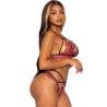 Leg avenue - set sujetador + tanga burdeos - 12