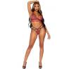 Leg avenue - set sujetador + tanga burdeos - 14