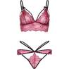 Leg avenue - set sujetador + tanga burdeos - 15