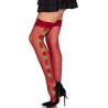 Leg avenue - 1957 medias de liguero con flores rojas - talla única -  - 2