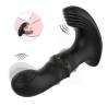 Armony vibrador prostático negro con ilustración del movimiento y detalle