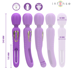 Intense - christy vibrador wand con lengua giratoria - - 3
