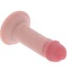 Get Real de 13 cm tumbado, con el glande rosado y la ventosa