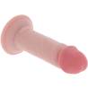 Dildo Get Real de doble densidad colocado en horizontal sobre fondo blanco