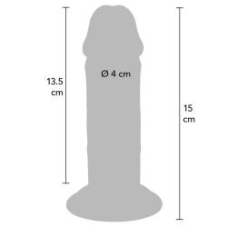Get real - dildo deluxe dong grueso de doble densidad tpe 15 cm - - 4
