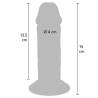 Diagrama del Get Real de 15 cm con 13,5 cm insertables y 4 cm de diámetro