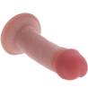 Get Real de 18 cm tumbado, con el glande rosado y la ventosa