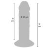 Medidas del Get Real de 18 cm: 16 cm insertables y 4,5 cm de diámetro