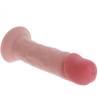 Get Real de 23 cm tumbado, con el glande rosado y la ventosa