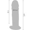 Medidas del Get Real de 23 cm: 21 cm insertables y 5,5 cm de diámetro