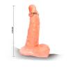 Arnes con pene realistico y braguita ajustable ultra passionate 15.5cm - 6