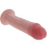 Get Real de 29,5 cm tumbado, con el glande rosado y la ventosa