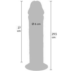 Get real - dildo deluxe dong grueso de doble densidad tpe 29.5 cm - - 4