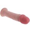 Get Real de 35,5 cm tumbado, con el glande rosado y la ventosa